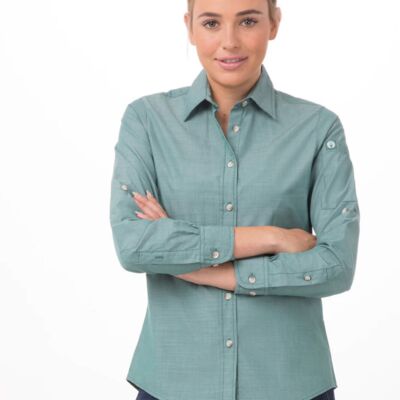 Chefworks Ladies Chambray Shirt Thumbnail