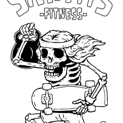 skate skull outline Thumbnail